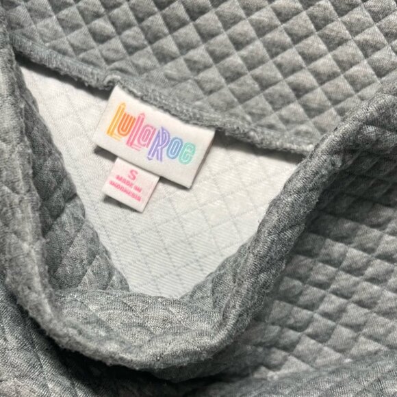 LuLaRoe Gray Quilted Pencil Skirt Size S - Picture 2 of 3
